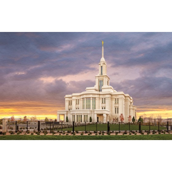 Payson Utah Temple No-Flip Recommend Holder