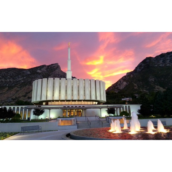Provo Utah Temple No-Flip Recommend Holder