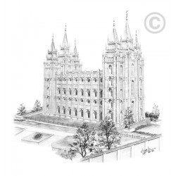 Salt Lake Temple Square Print