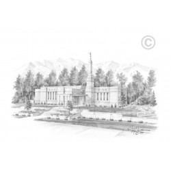 Anchorage  Alaska Temple Drawing