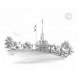 Atlanta Georgia Temple Drawing