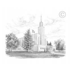 Bern Switzerland Temple Drawing