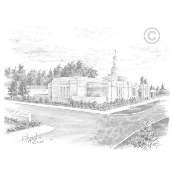 Bismarck North Dakota Temple Drawing