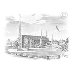 Boise Idaho Temple Drawing