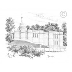 Caracas Venezuela Temple Drawing