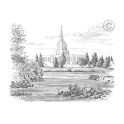 Idaho Falls Idaho Temple Drawing