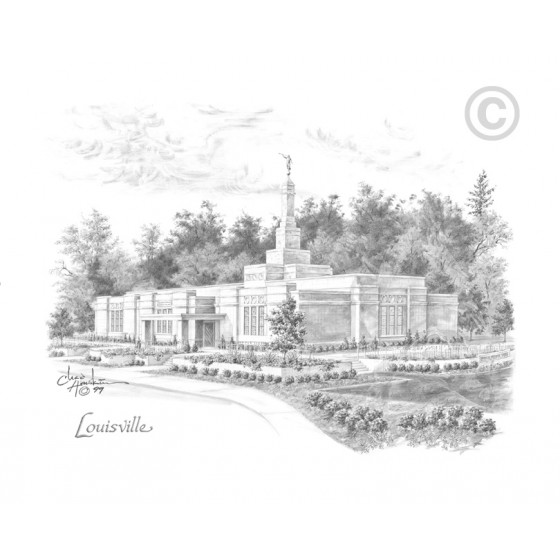 Louisville Kentucky Temple Drawing