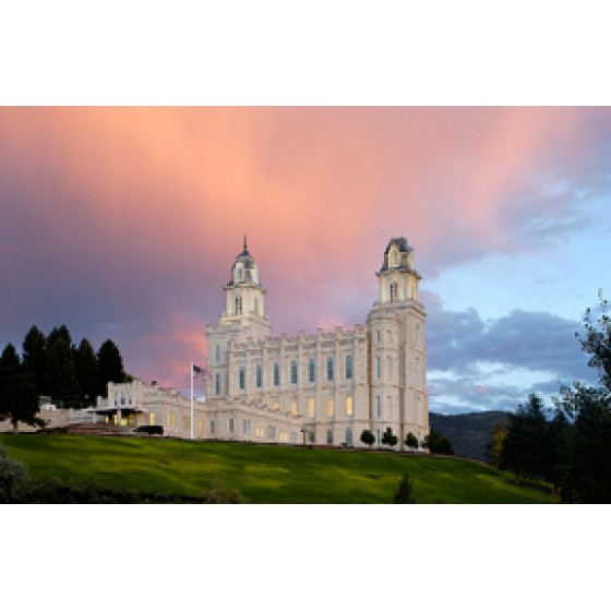 Manti Utah Temple No-Flip Recommend Holder