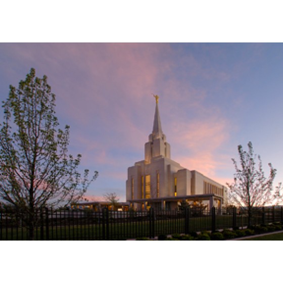 Oquirrh Mountain Utah Temple No-Flip Recommend Holder